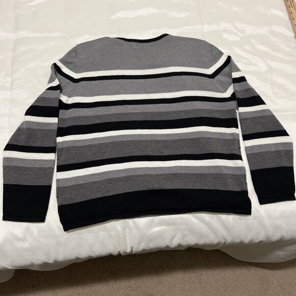 Alfred Dunner Woman Mock Twinset Cardigan Built in Tank Wool Blend sz PXL Petite - Picture 12 of 13